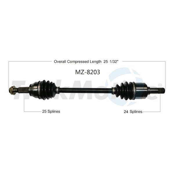 Surtrack Axle Cv Axle Shaft, Mz-8203 MZ-8203 - main